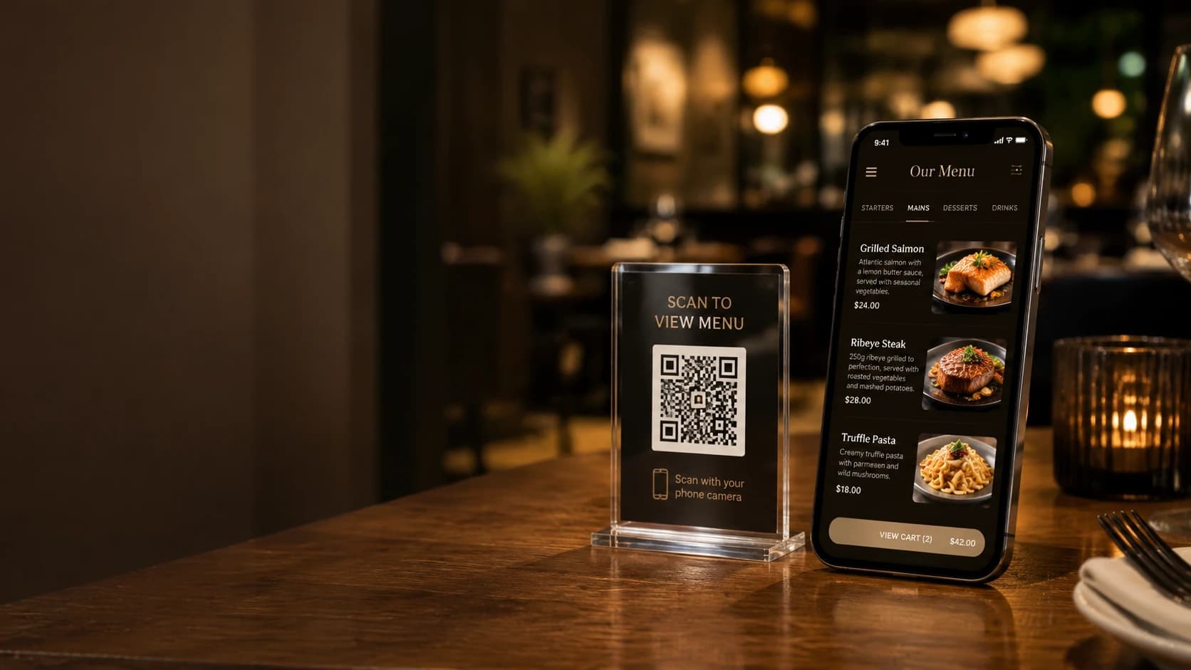 Digital Menu QR Code Generator