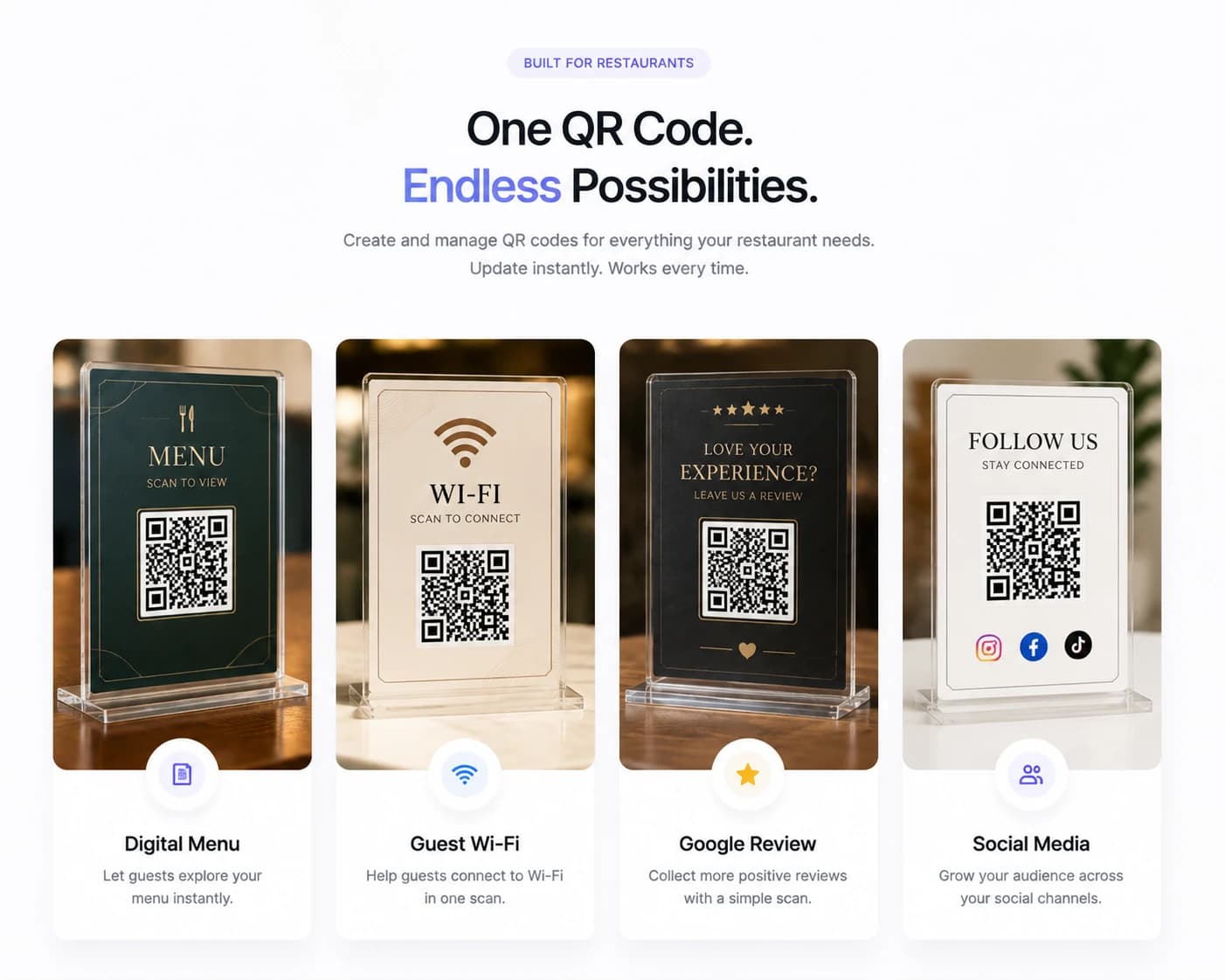 Restaurant QR Code Workflows