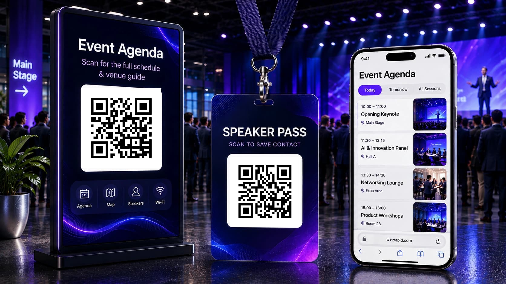 QR Codes for Event Management and Conferences