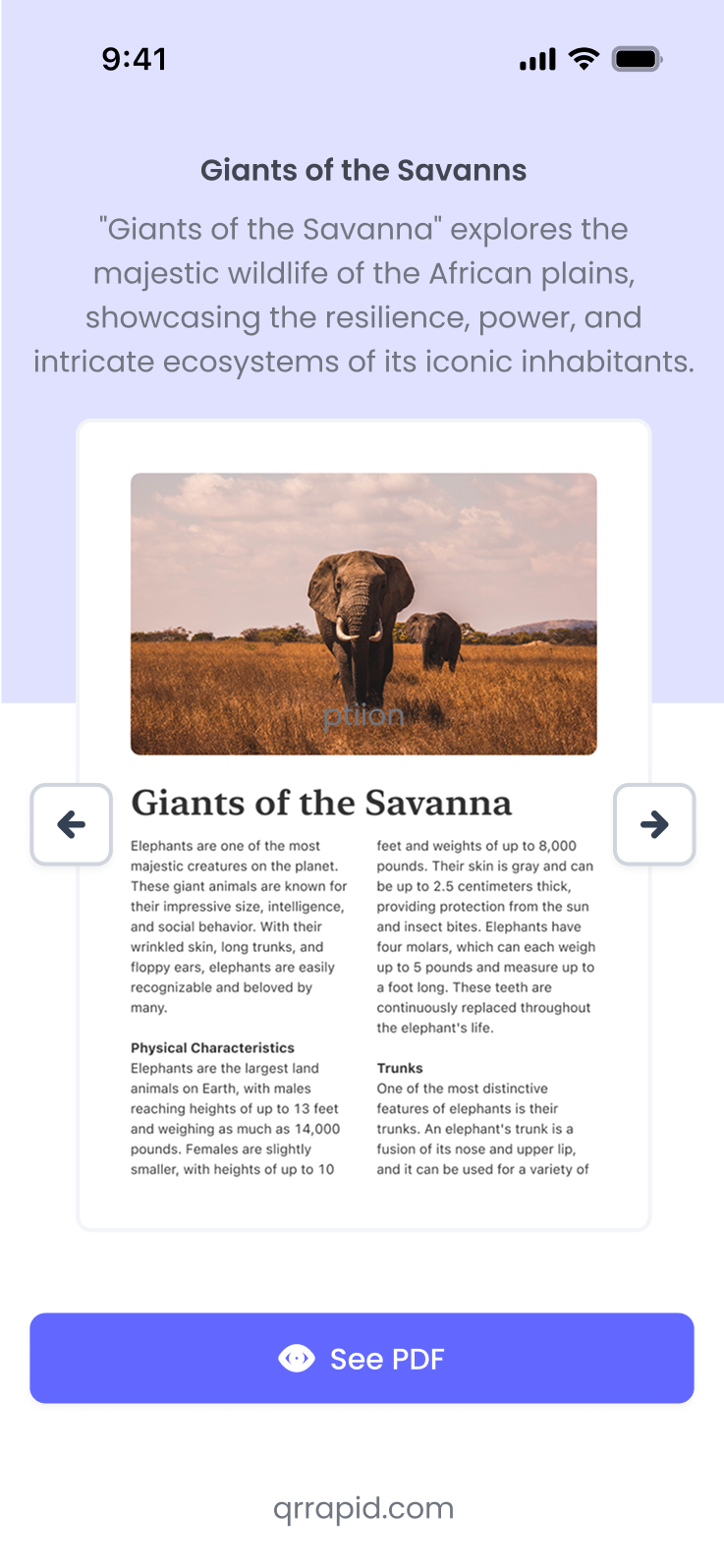 Let people view or download your PDF files instantly.
