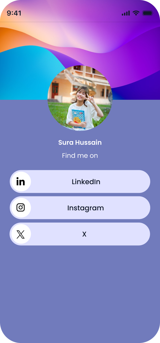 Direct users to your social media profiles instantly.