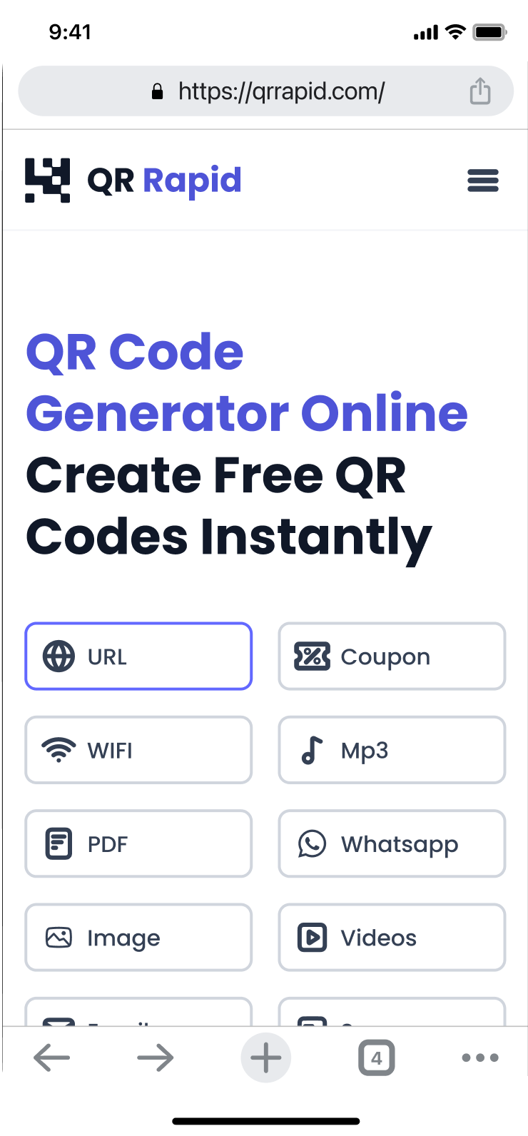 Create a QR code that links directly to any website or landing page.